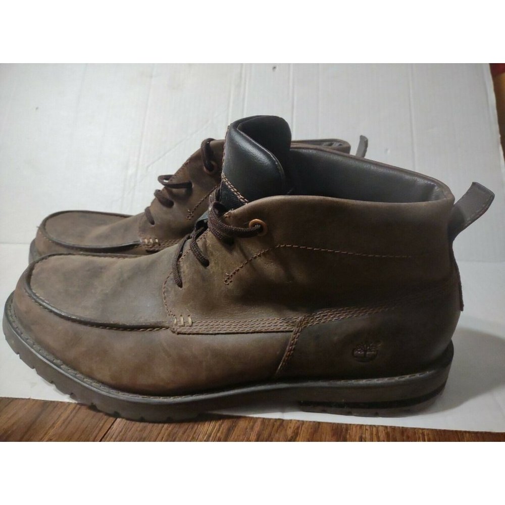 Timberland 54568 Baluster Chukka Dark Brown Leather Men's Boots Sz 13 M Lace up